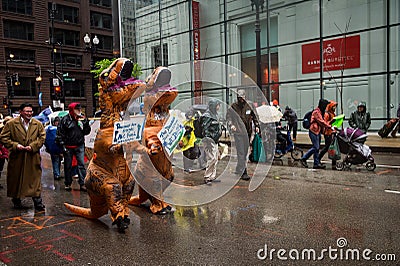 CROWD. Animal Rights Demonstration. People in the street. Editorial Stock Photo