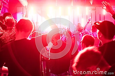 Crowd in the Club Editorial Stock Photo