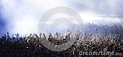 Crowd at concert Stock Photo