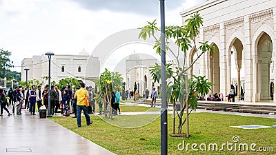 The crowd of people came to `Karnival Geng Masjid` at Sri Sendayan Mosque Negeri Sembilan during the weekend. Editorial Stock Photo