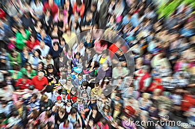 Crowd People Editorial Stock Photo