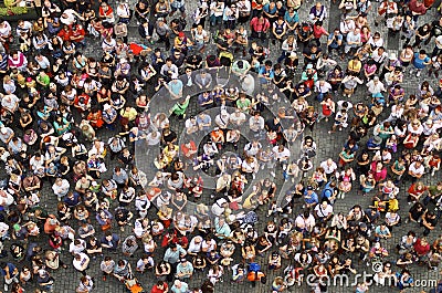 Crowd Editorial Stock Photo