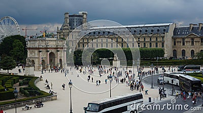 Crowd of people visiting Musuem Editorial Stock Photo