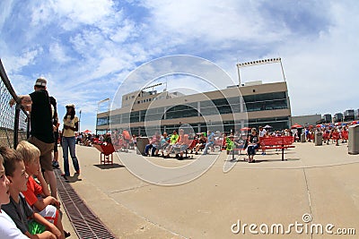 Crowd at Prairie Meadows Editorial Stock Photo