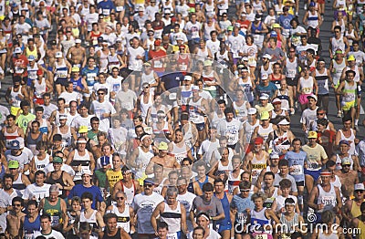 Crowd of runners Editorial Stock Photo