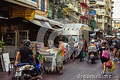 Streets of Bangkok Editorial Stock Photo