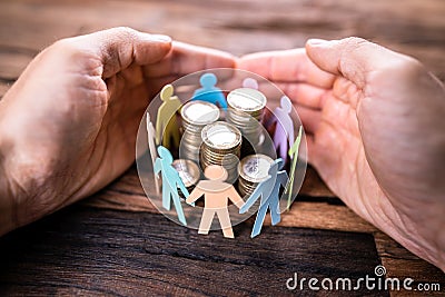 Crowdfunding And Business Philanthropy Stock Photo