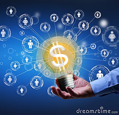 Crowdfunding or community funding concept Stock Photo