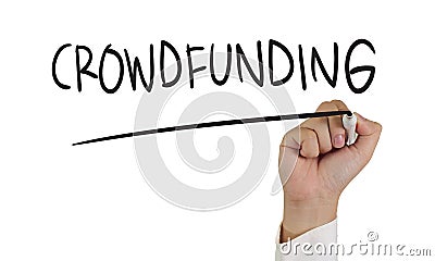Crowdfunding Concept Stock Photo