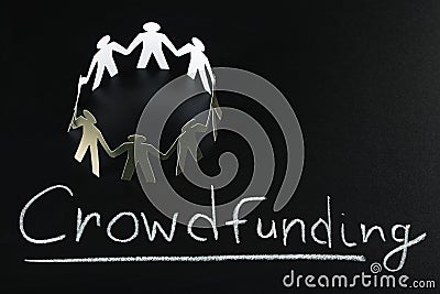 Crowdfunding concept Stock Photo