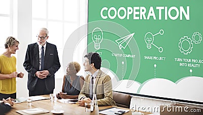 Crowdfunding Startup Business Crowdsourcing Cooperation Graphic Stock Photo
