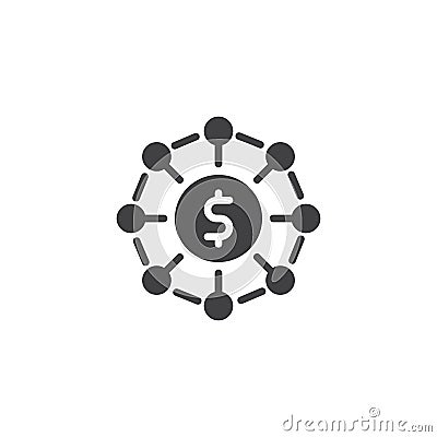 Crowdfunding vector icon Vector Illustration