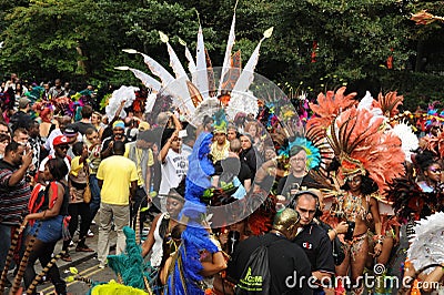 Crowds at Notting Hill Carnival Editorial Stock Photo