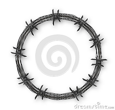 Crown with barbed wire Vector Illustration