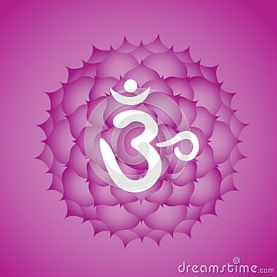 Crown chakra Vector Illustration