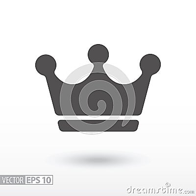 Crown - flat icon Vector Illustration