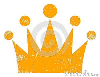 Crown Grunge Icon Image Stock Photo