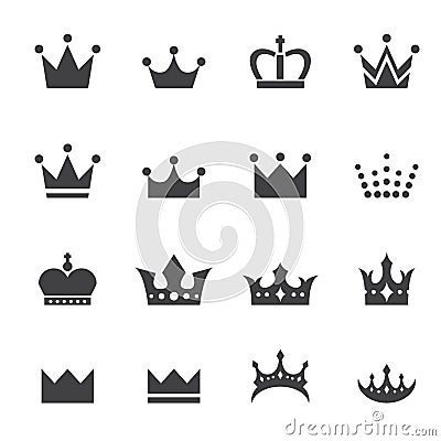 Crown icon Vector Illustration