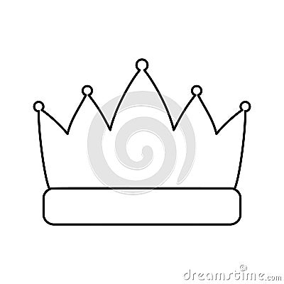 Crown line icon Vector Illustration