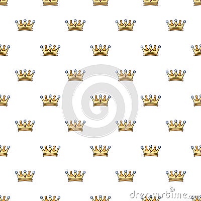 Crown pattern seamless Vector Illustration