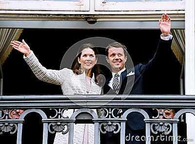 CROWN PRINCESS MARY & CROWN PRINCE FREDERIK Editorial Stock Photo