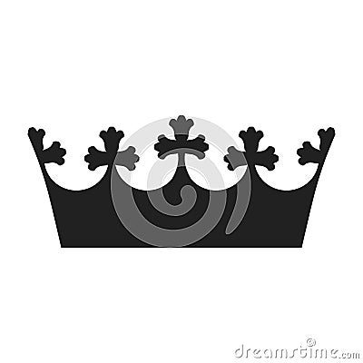 Crown royal black icon Vector Illustration