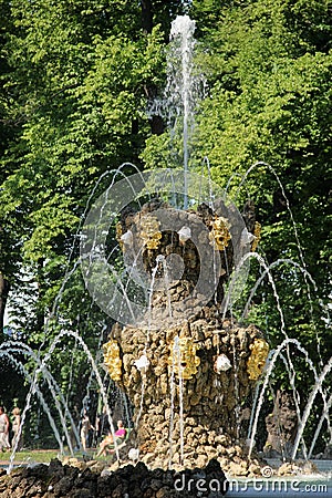 Crowning Fountain Stock Photo