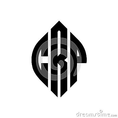 CRP circle letter logo design with circle and ellipse shape. CRP ellipse letters with typographic style. The three initials form a Vector Illustration