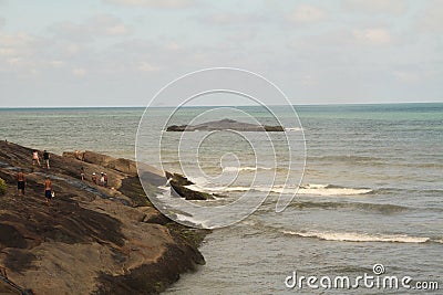 Guarau beach leisure Peruibe Editorial Stock Photo