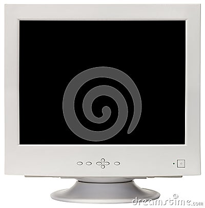 CRT monitor cutout Stock Photo