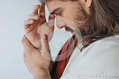 Crucified Jesus Christ Stock Photo