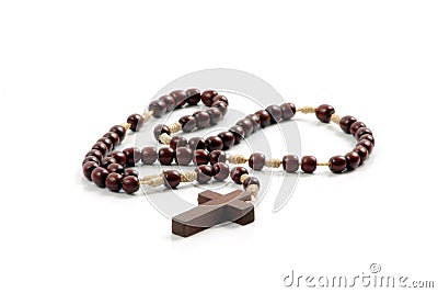 Crucifix - Rosary Stock Photo