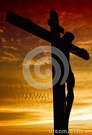 Crucifixion of Jesus Stock Photo