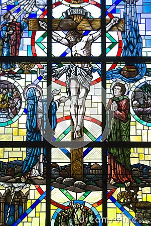 Crucifixion of Jesus Christ Stock Photo