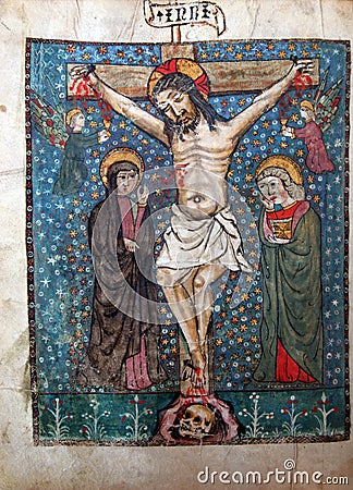 Crucifixion, Jesus dies on the cross Editorial Stock Photo