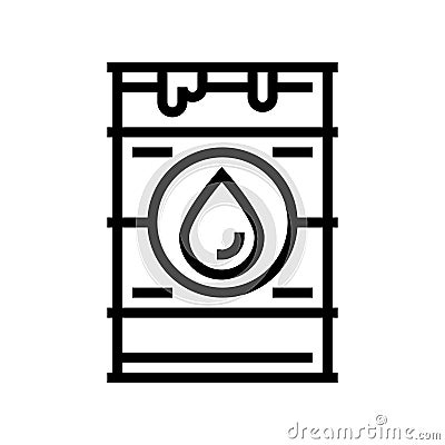 crude oil industry line icon vector illustration Vector Illustration