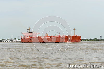 Crude Oil Tanker, New Orleans, Louisiana, USA Editorial Stock Photo