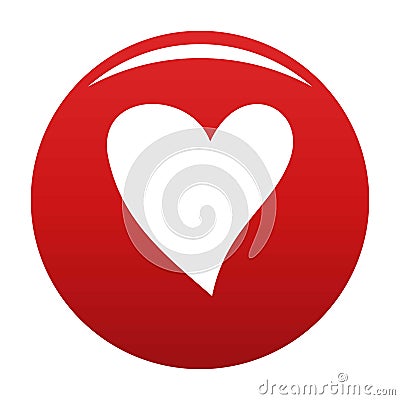 Cruel heart icon vector red Vector Illustration