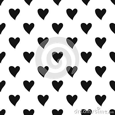 Cruel heart pattern seamless vector Vector Illustration