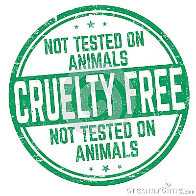 Cruelty free sign or stamp Vector Illustration