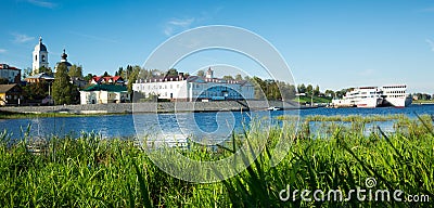 Cruise boat myshkin Stock Photo