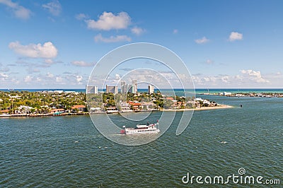 Cruise with Carrie B paddlewheel riverboat in Fort Lauderdale Editorial Stock Photo