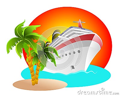 Cruise Clipart Cartoon Illustration