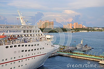 Cruise at Nassau The Bahamas Editorial Stock Photo