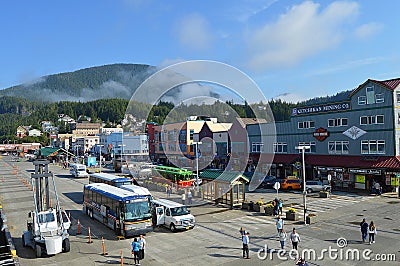 Ketchikan Alaska Cruise Port Editorial Stock Photo