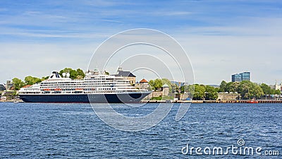 Cruise in the port of the city of oslo Editorial Stock Photo