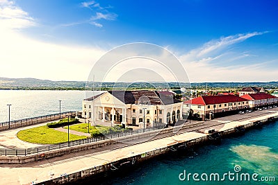 Cruise port in Falmouth - Jamaica Editorial Stock Photo