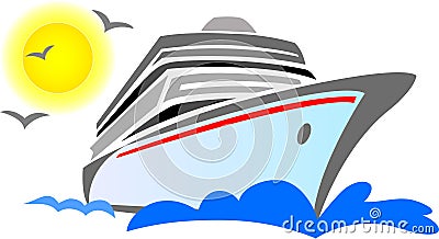 Cruise Ship Abstract/eps Vector Illustration