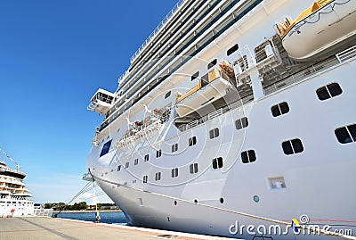 Cruise ship Costa Favolosa of the shipping company Costa Crociere Editorial Stock Photo