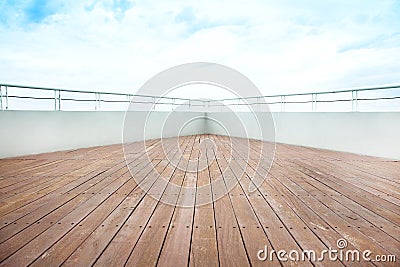 Cruise ship deck Stock Photo